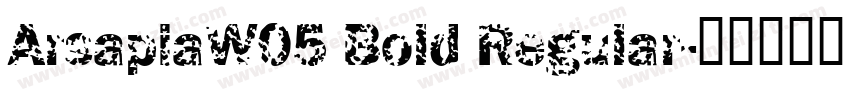 ArsapiaW05 Bold Regular字体转换